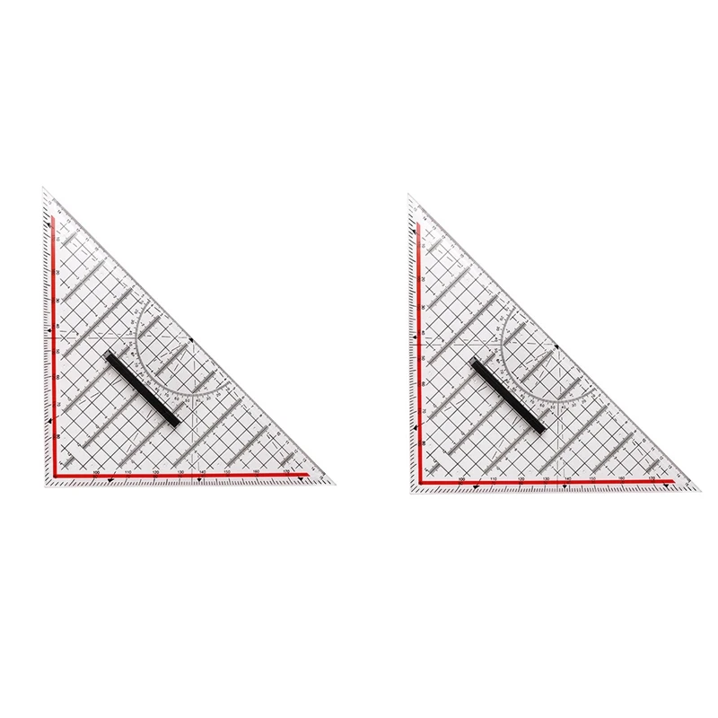 

Регулируемая треугольная линейка для рисования, 30 см, многофункциональная линейка для рисования с ручкой, транспортир, измерительная линейка, канцелярские принадлежности