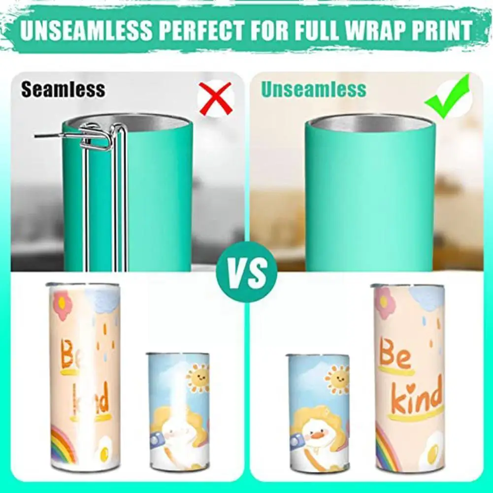 

20oz 30oz Sublimation Blanks Straight Skinny Tumbler New In Double Bulk Cups White Steel Wall Color Z6h1