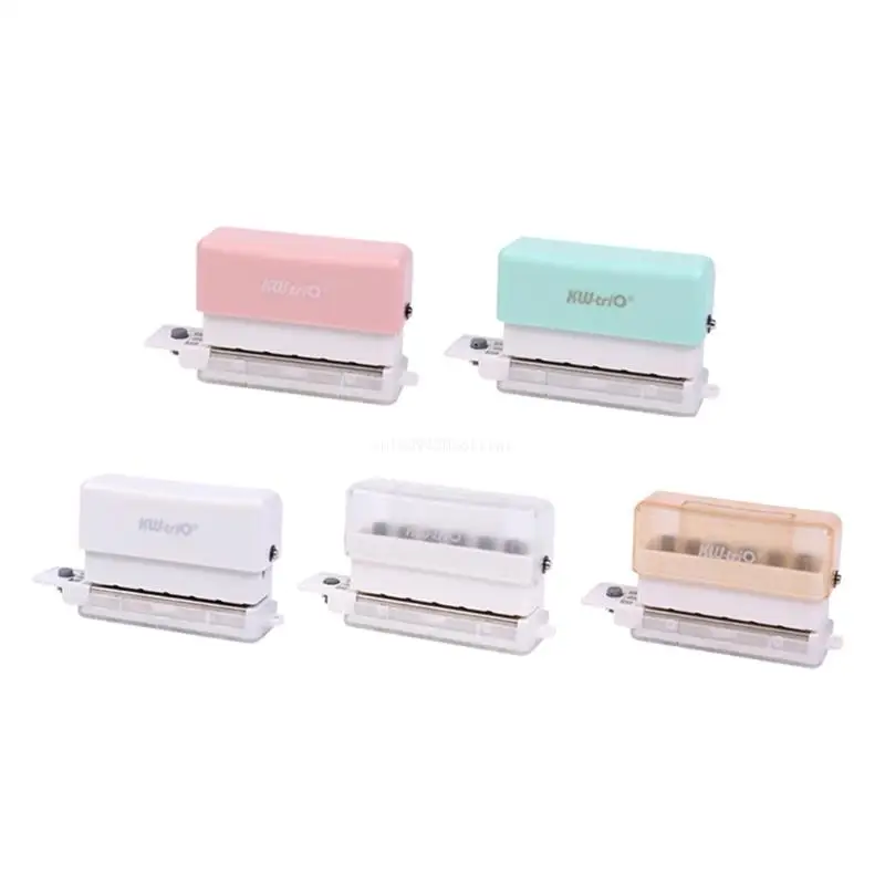 

Mini Hole Puncher Circle Punch 6 Holes Hole Puncher A4-A5-B5 Loose‑Leaf Manual Hole Punch Hole Punch Machine for School Dropship