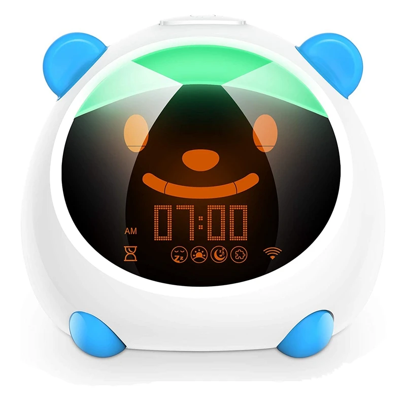 

Kids Alarm Clock, Wifi Smart Time To Wake Alarm Clock For Kids, Children's Trainer, Night Light Sleep Sounds Machine