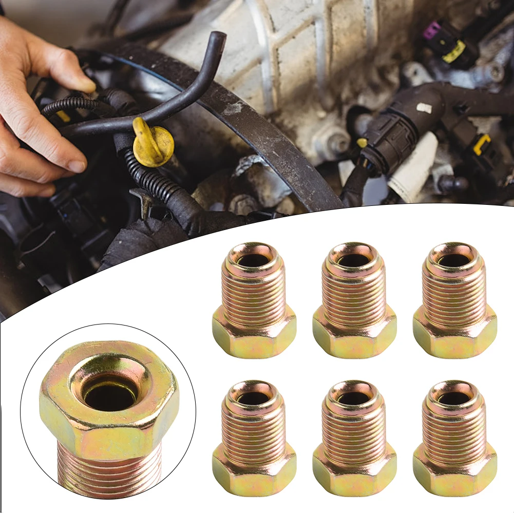 Комплекты метрических гаек тормозная трубка 6 шт. аксессуары соединительные