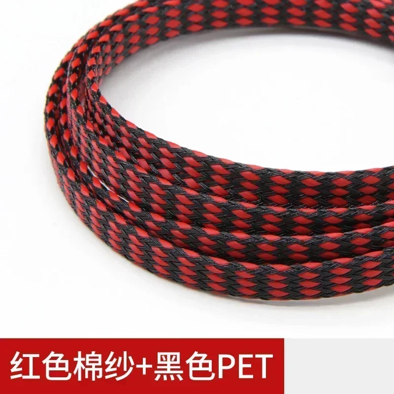 

1/5/20/50 м расширенная оплетка 4/8/12 мм ПП хлопковая ПЭТ-пряжа мягкая проволочная обмотка изолированная линия защиты кабеля кабельная оболочка