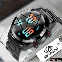 1 39inch amoled smart watch 454454 screen always display the time bluetooth call local music weather smartwatch for men android