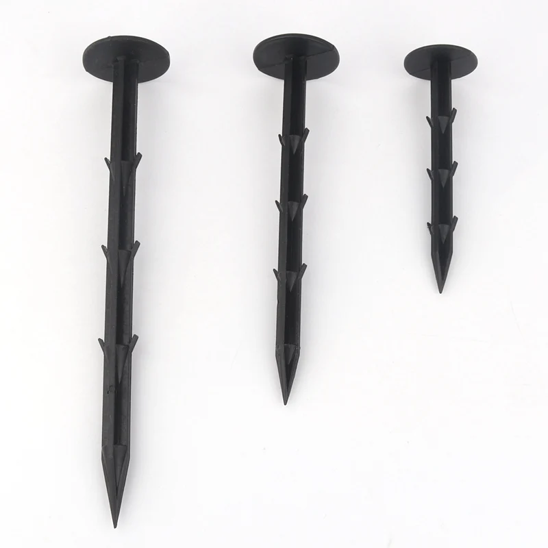 Tewango садовый гвоздь для фиксации пленки 11 16 20 см черный пластик 50 шт.