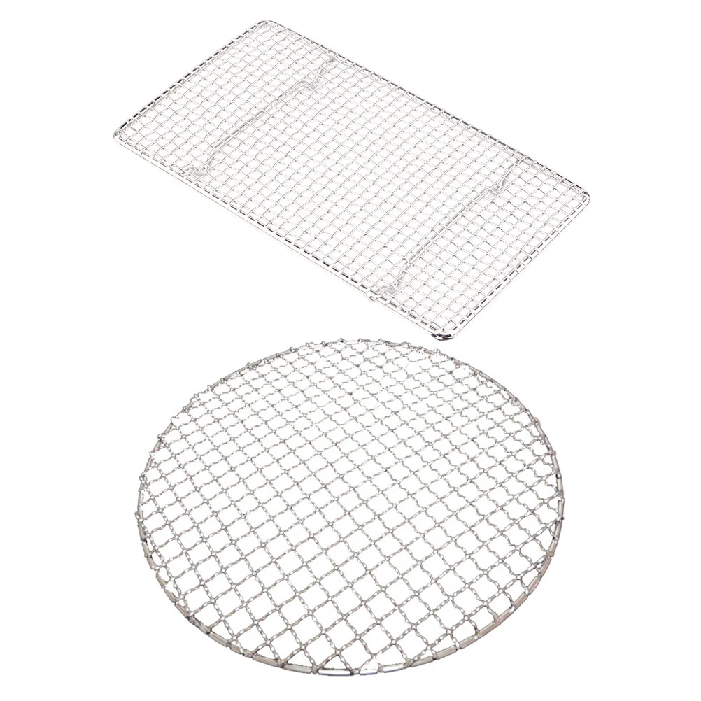 

2pcs Non-stick BBQ Grilling Mats Practical Barbecue Nets Barbecue Supplies