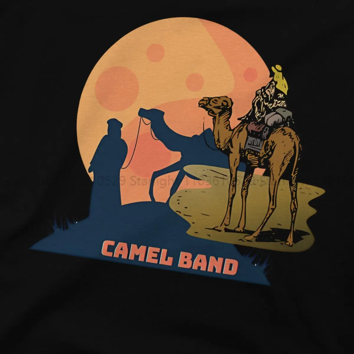 Мужская хипстерская футболка Camel оригинальная рубашка с изображением заката