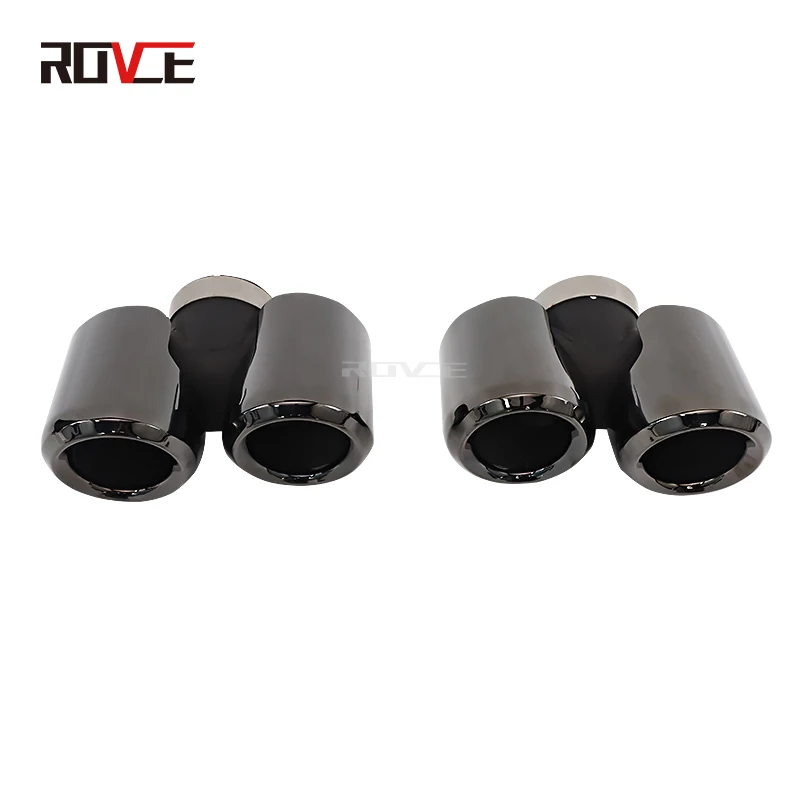 Глушитель выхлопной трубы ROVCE из нержавеющей стали четырехсторонний глушитель