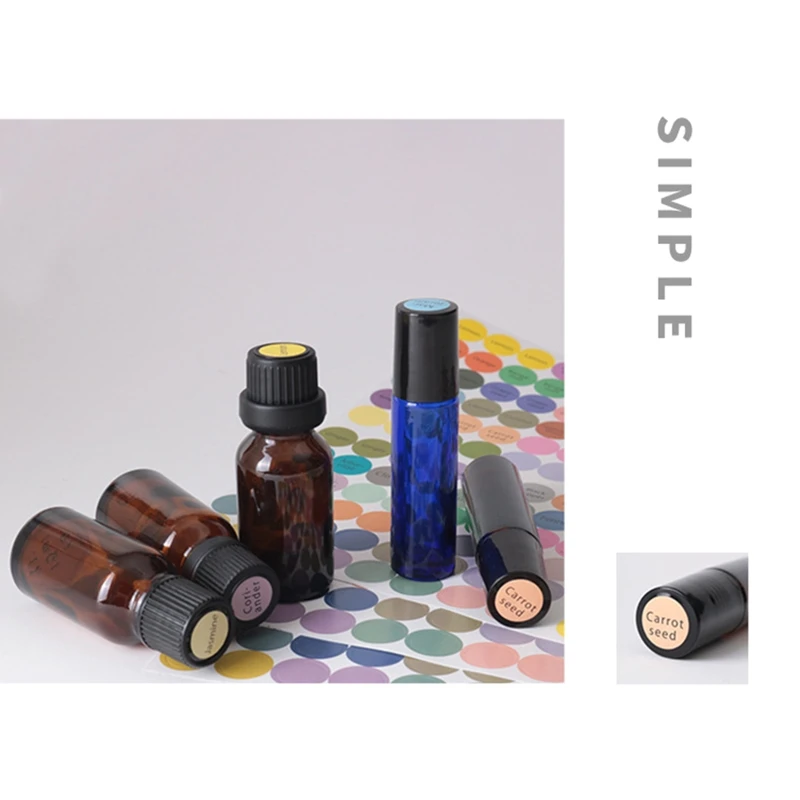 192 шт./лист практичные красочные бумажные наклейки этикетки для стеклянных