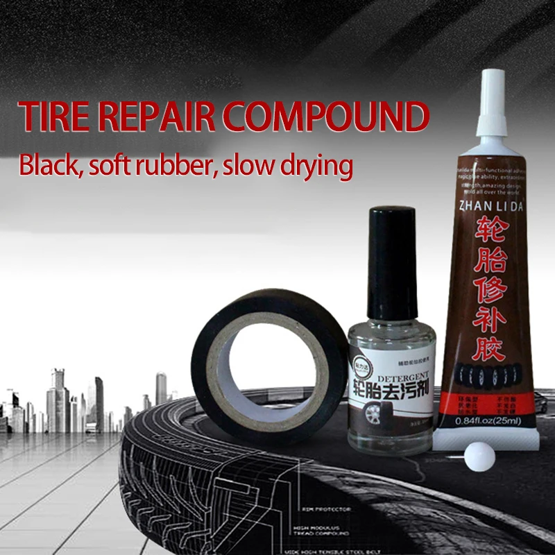 

Practical Tire Repair Rubber Repair Cracks Tire Rubber Durable Universal Tire Detergent Car Accessories Portable Car Supplies