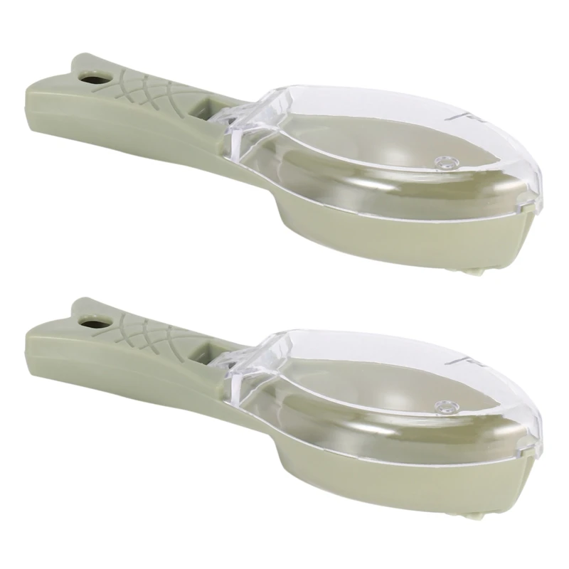 

2X Fish Skin Brush Scraping Fishing Scale Brush Graters Fast Remove Fish Knife Cleaning Peeler Scaler Scraper