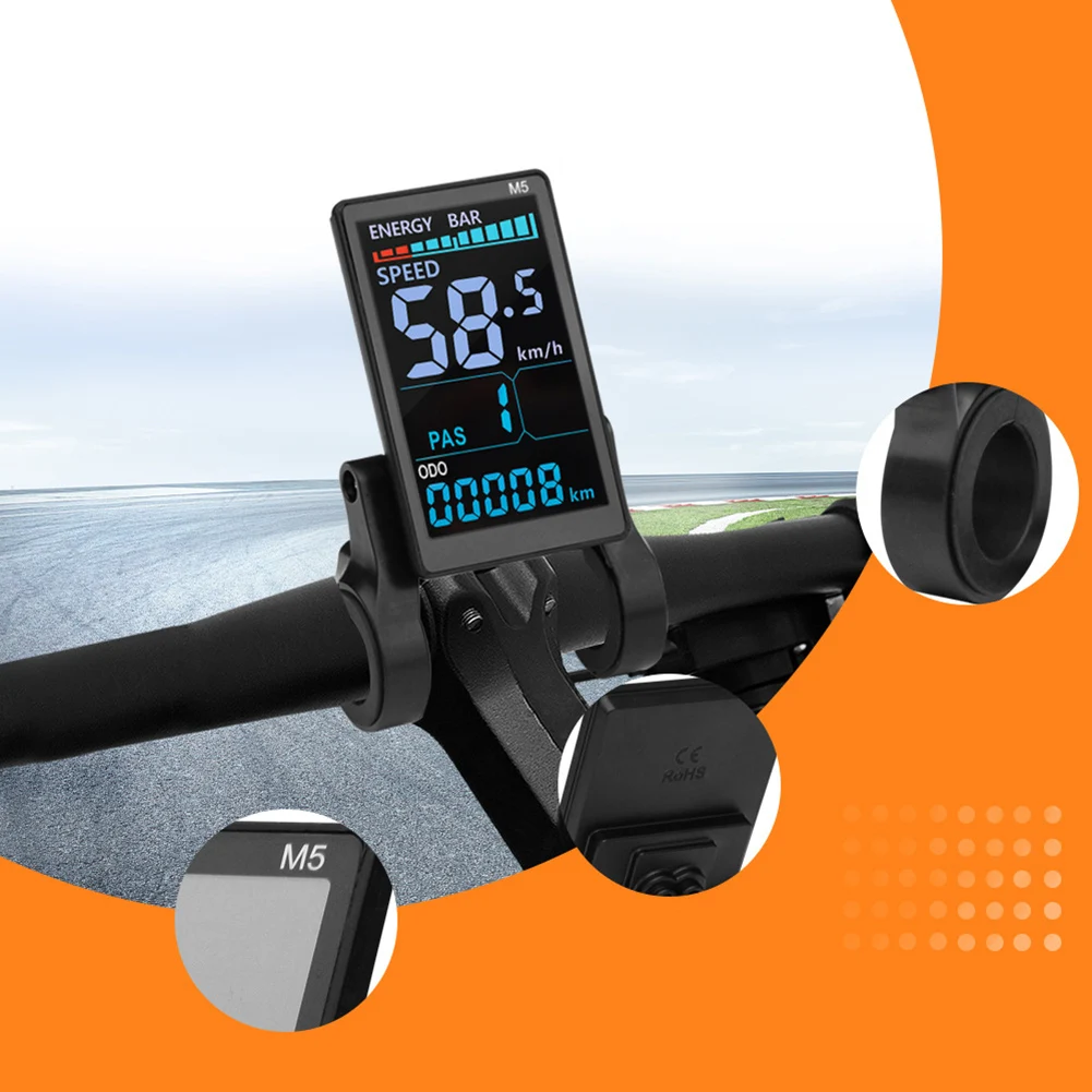 Фото Комплект контроллера синусоидального тока (три режима) M5 LCD Display 17A 22A 26A 30A 35A для электровелосипедов и электросамокатов 24В 36В 48В 250Вт-1500Вт №2