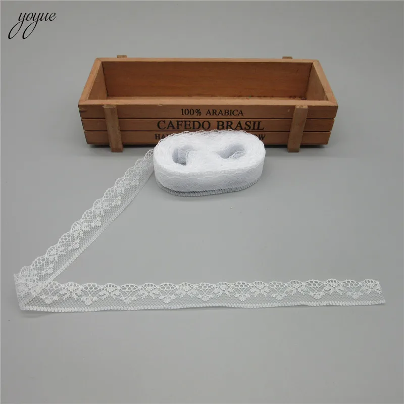 10 ярдов высококачественное белое кружево красивая кружевная лента шириной 20 мм