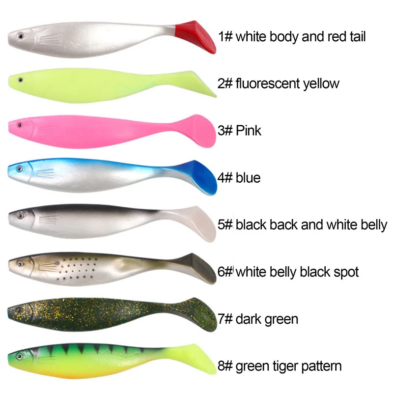 

Мягкая рыболовная приманка, 1 шт., 23,5 см, большой хвост, свиммер, приманки для морской рыбы, приманки для рыбалки на лодке