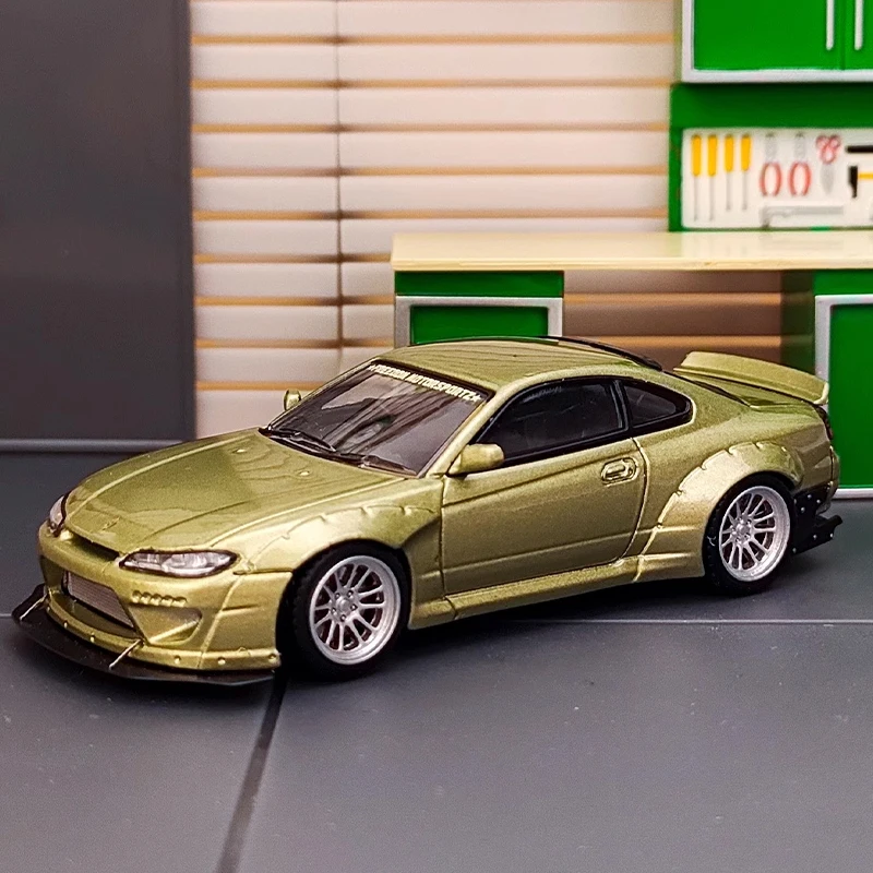 Литой оригинальный в масштабе 1:64 Nissan Slivia S15 модель автомобиля из сплава