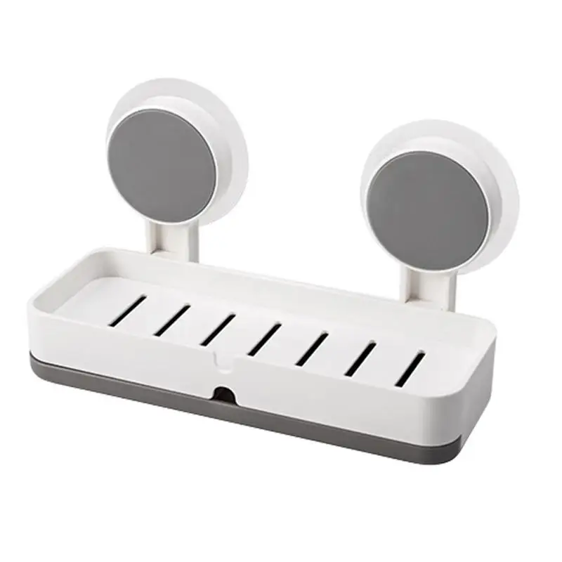 

1 шт. Коробка для мыла на присоске, неперфорированная стойка для хранения дренаж для мыла, бытовая настенная полка, Товары для ванной комнаты