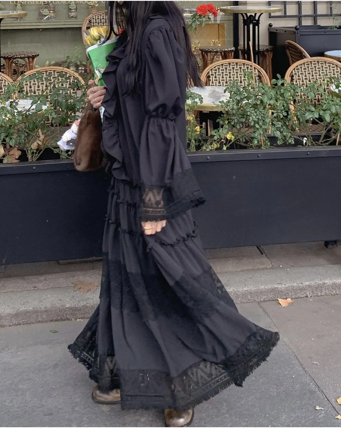 Французское нежное элегантное женское платье Vestidos 2024 осеннее корейское шикарное