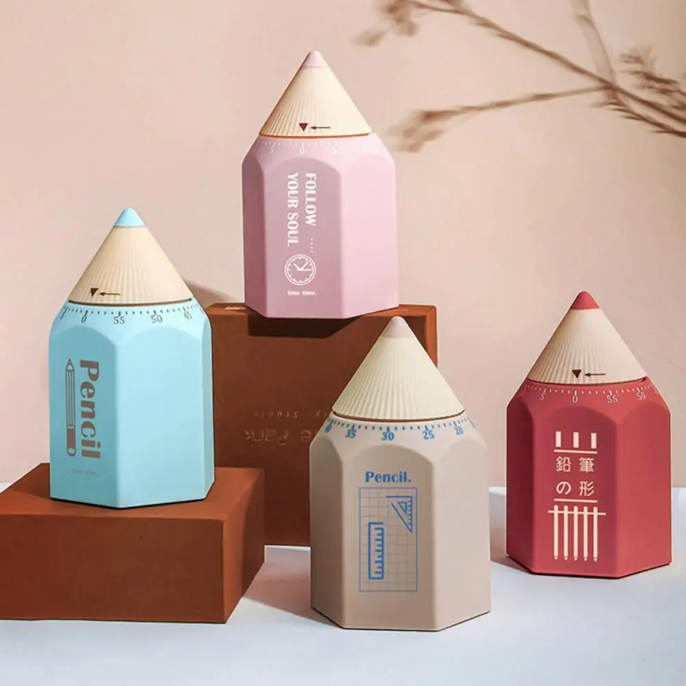 

Pencil-shaped Kitchen Timer Mechanical Alarm Desk Countdown Time Management ToolsKids Timer, Workout Timer, Timer for Studying,