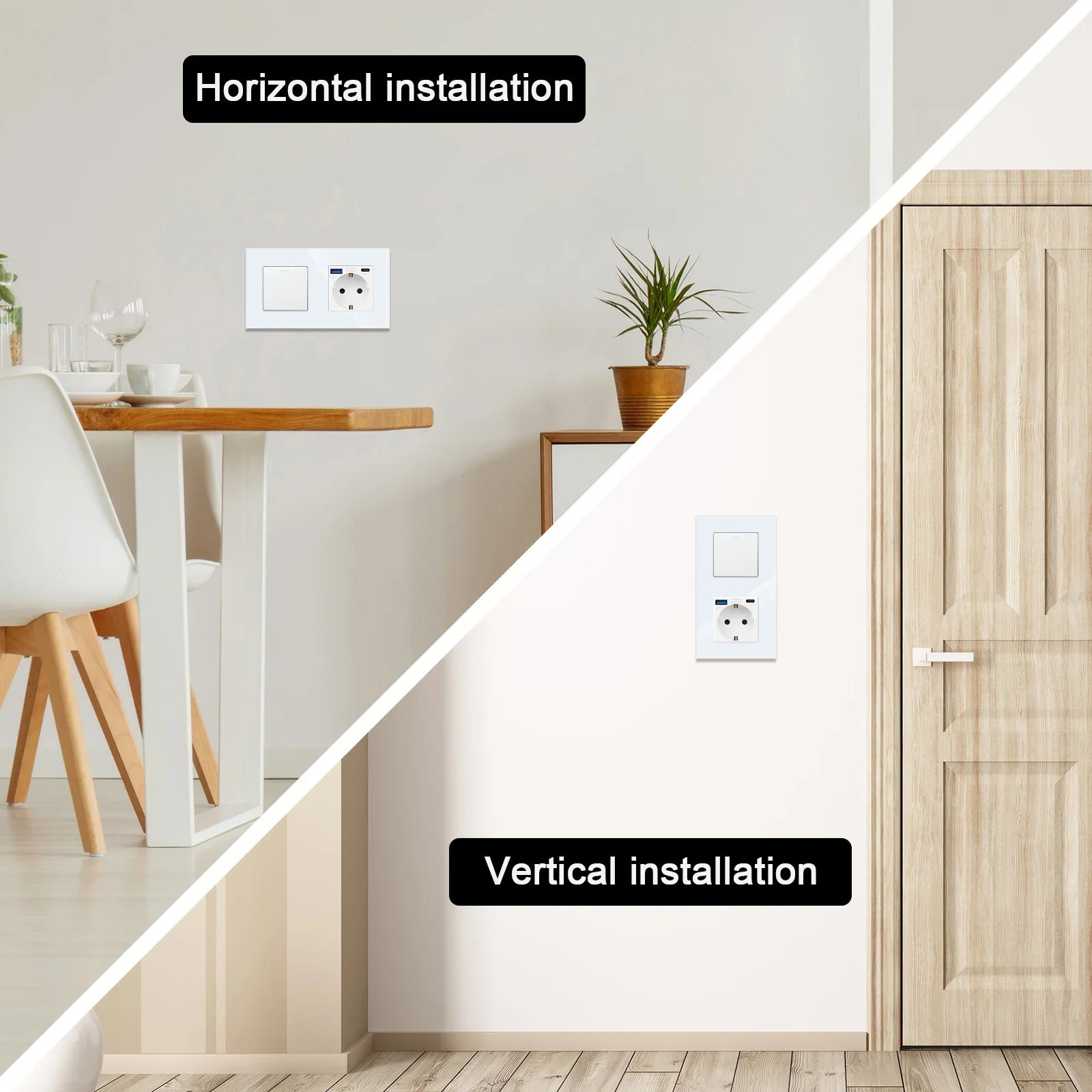 Переключатель Bingoelec для лестницы настенный Стандартный кнопочный переключатель