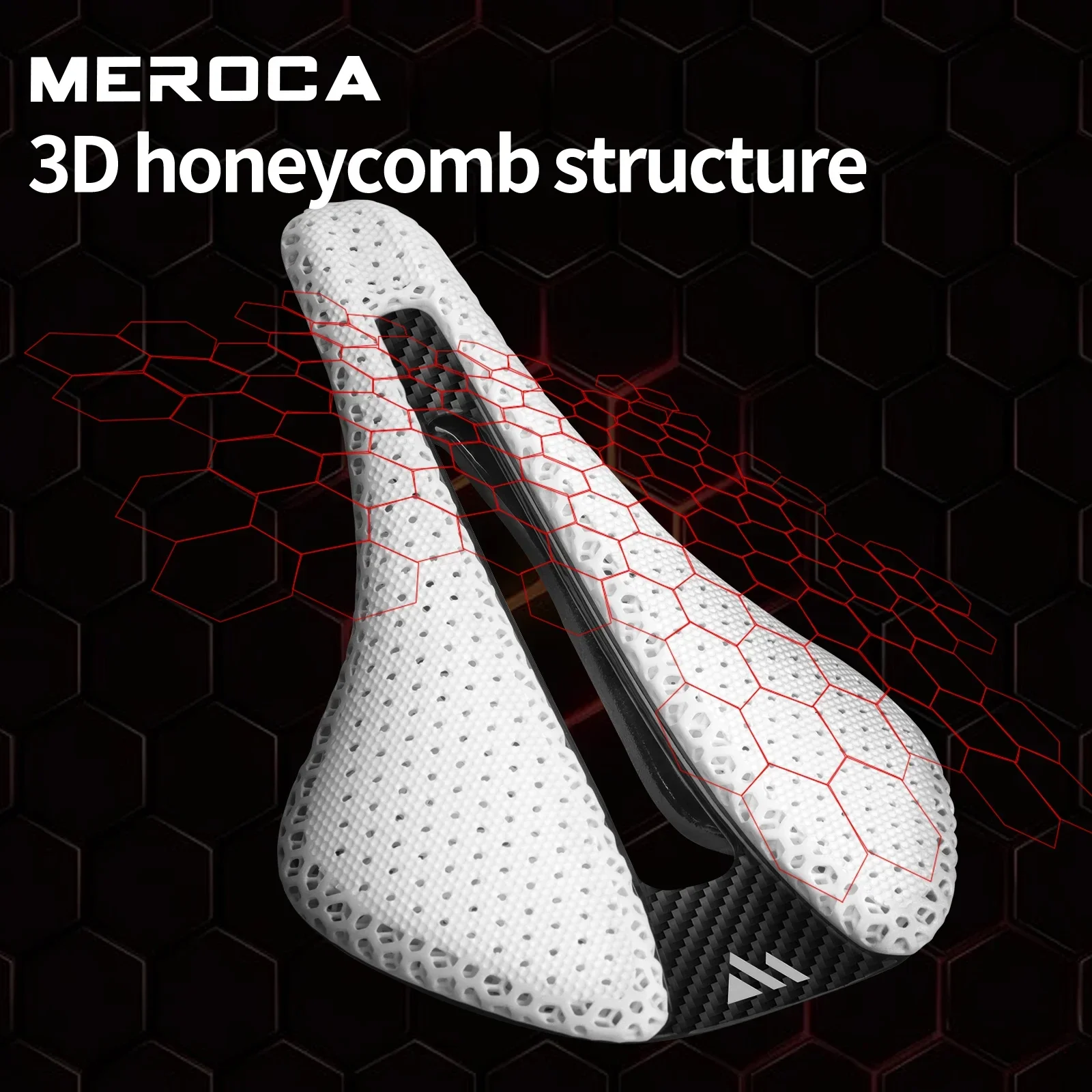 MEROCA UltraLight 157 г углеродное волокно с 3D принтом велосипедное седло для гоночного