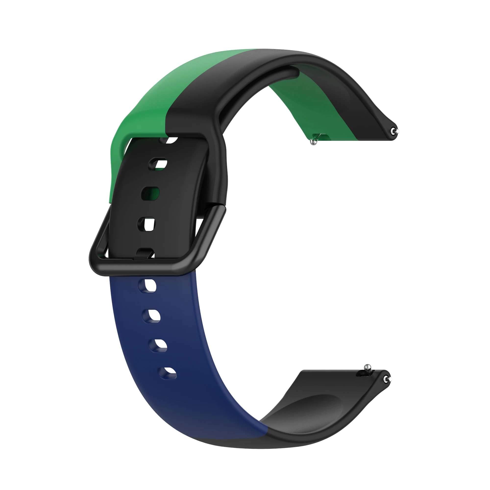 

For Samsung Galaxy Watch Active 2 Silicone Strap 44mm 40mm/GalaxyWatch 3 45mm 41mm/46mm 42mm/Wrist Band Color contrast Watchband