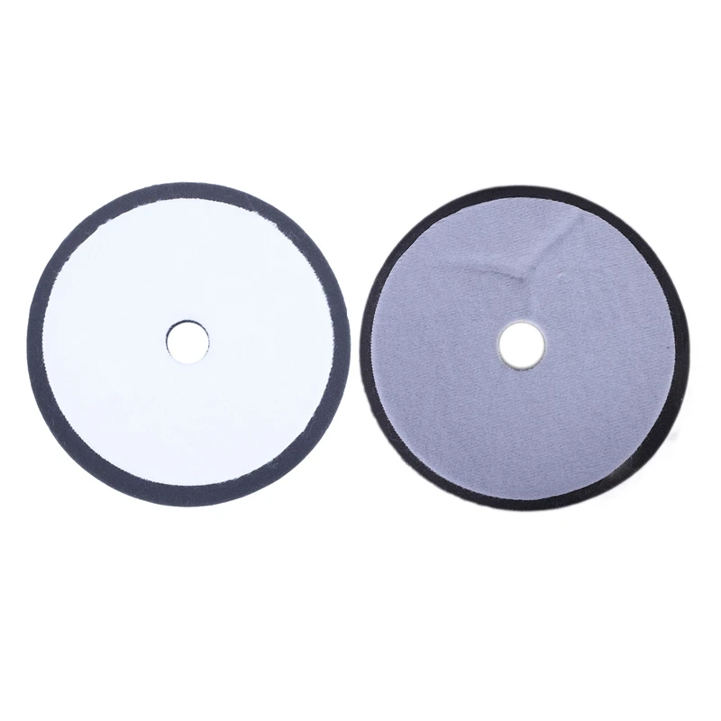 

2 Pcs 6 Inch/5 Inch Short Wool Buffing Polishing Waxing Wheel Car Polishing Pad, Medium & Rough