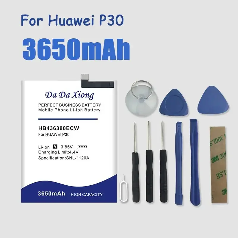 DaDaXiong новинка 4950 мАч HB436380ECW аккумулятор для Huawei P30 задняя фотография