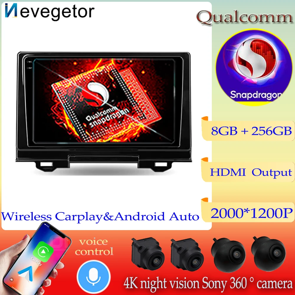 

Qualcomm Snapdragon For Honda HR-V RV, RZ 2021 Multimedia Video Player Car Radio Navigation GPS Android13 No 2din DVD 5G WIFI