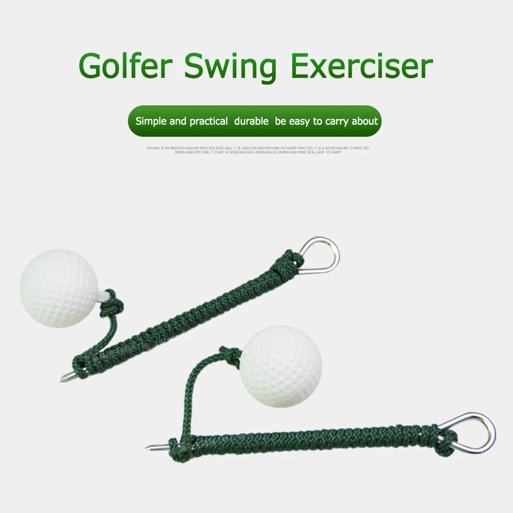 

Golf Accessories Correct Posture Golf Hit Training Swing Practice Training Rope Ball Light Portable for Single Person Practice