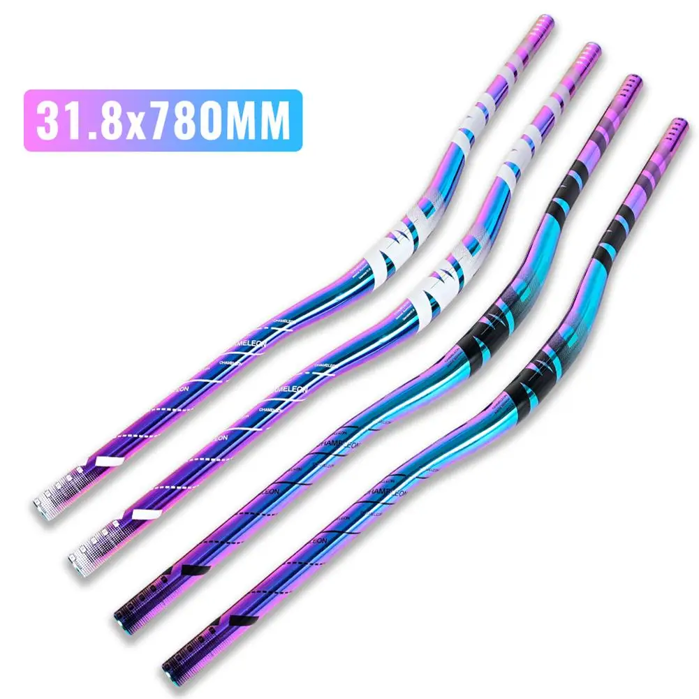 

780MM Mountain Bike Handlebar Ultralight Aluminum Alloy Swallow-shaped Handlebar Bicycle Cycling Flat Bar Modified Accessories