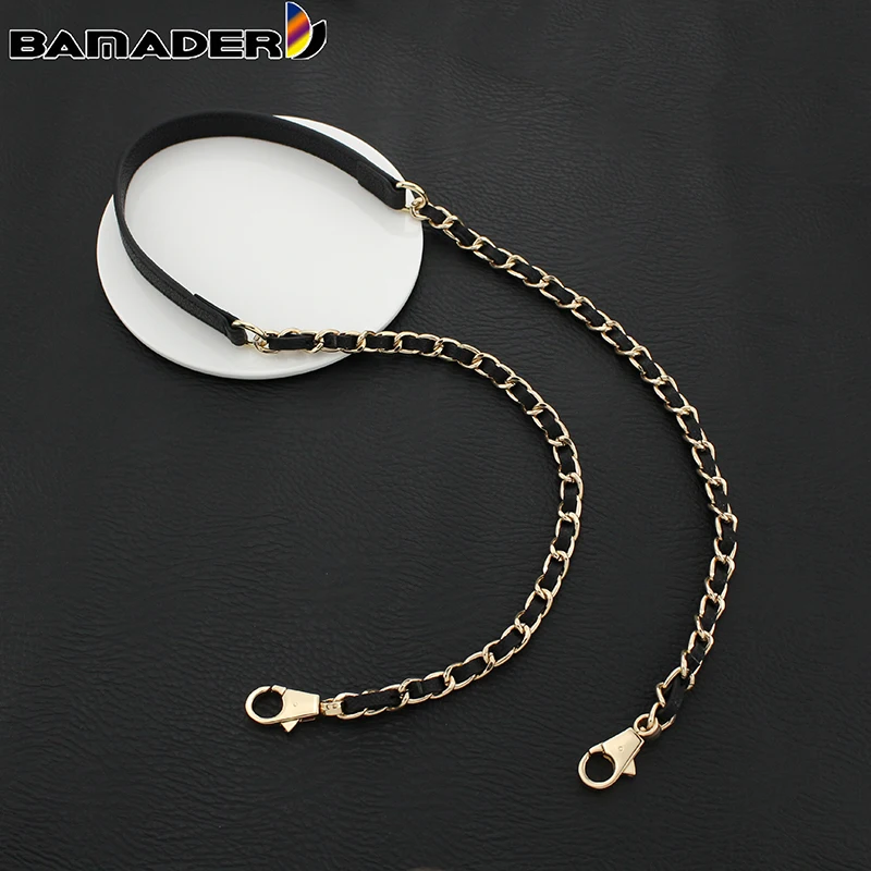 

BAMADER Chain Strap for Bag Fit for Luxury Handbag Purse Metal Chain Shoulder Strap Leather Handle Metal Chain Strap Accessories