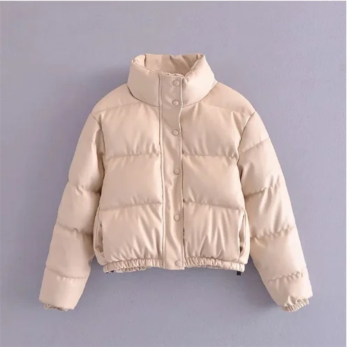 Cropped Coat Zippe Winter Coat Women Winter Clothes Puffer Jackets Bubble Solid Color Autumn New Arrival Jacket 2023 Fashion Ins