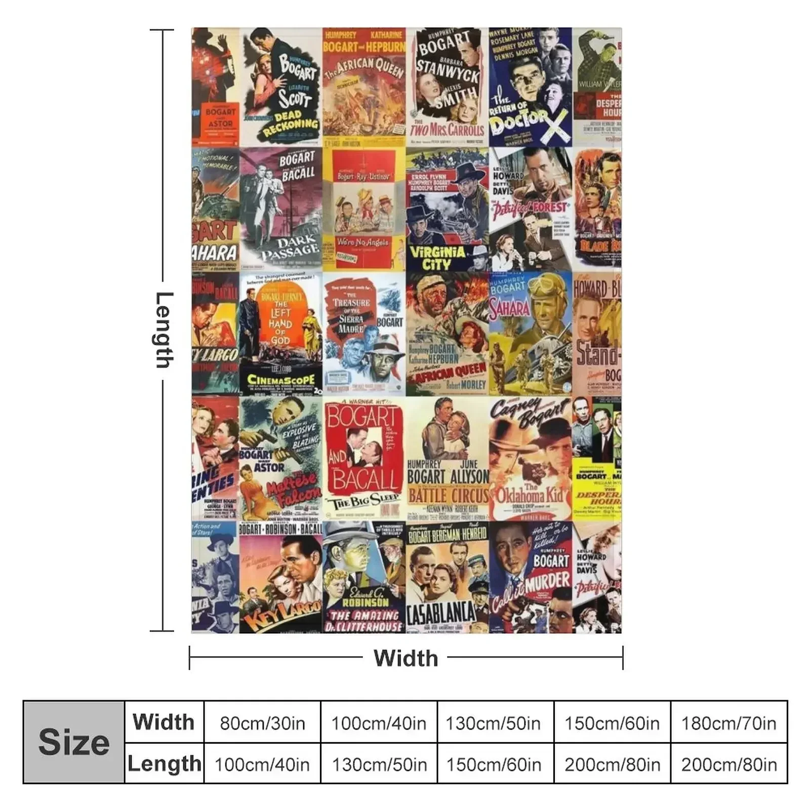 Хамфри Богарт постеры фильмов пледы рождественские подарки очень большой