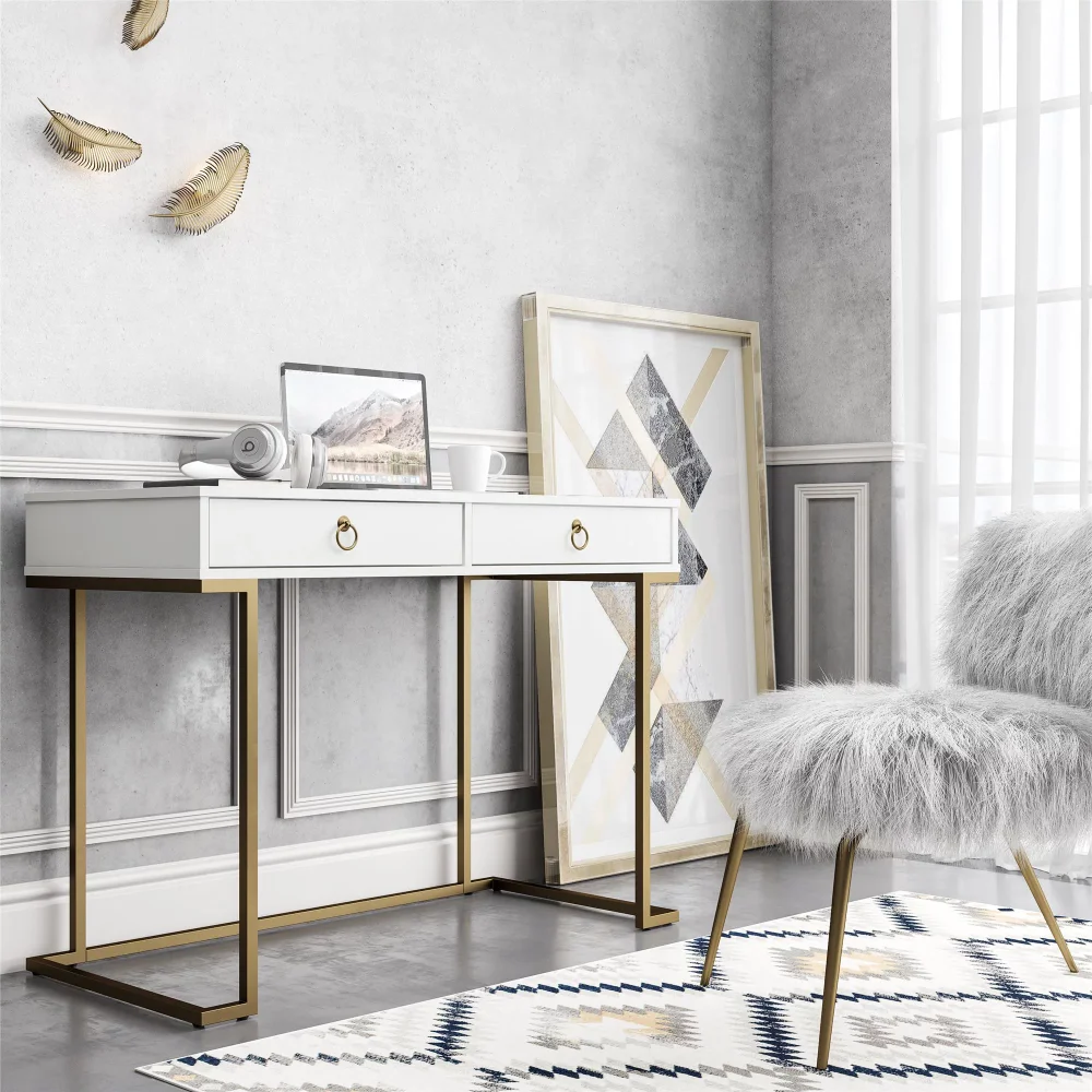 

CosmoLiving by Cosmopolitan Camila Writing Desk, White
