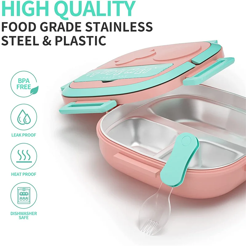 Ланч-бокс из нержавеющей стали для девочек 500 мл |