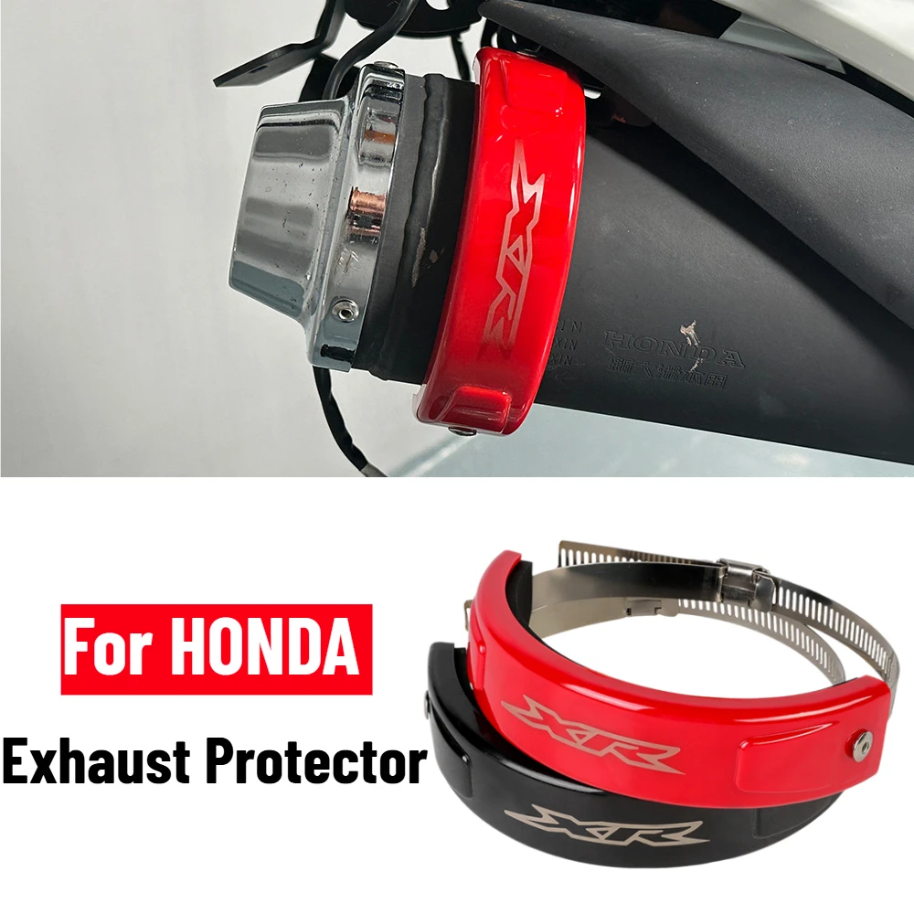 Фото Защита выхлопной системы XR для мотоциклов HONDA XR125L XR150L XR400R XR650R XR 250 400 650 150L, термозащитный экран, защитный кожух глушителя №1