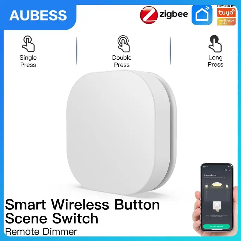 

Foldable Wireless Remote Controller Smart Home Long Press Dimming Switch One Key Control Tuya Zigbee Smart House Battery Powered