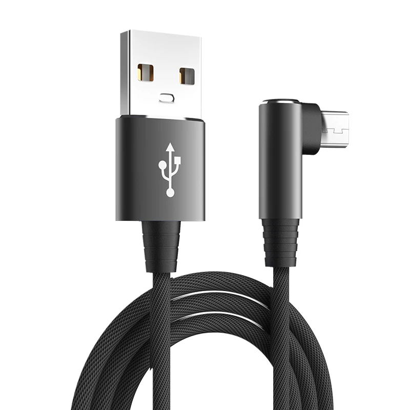 

Микро Usb-кабель 90 градусов, USB-кабель для игры pubg для Samsung S7 Xiaomi Android, быстрый зарядный кабель, нейлоновый шнур для передачи данных, USB-кабели Micro