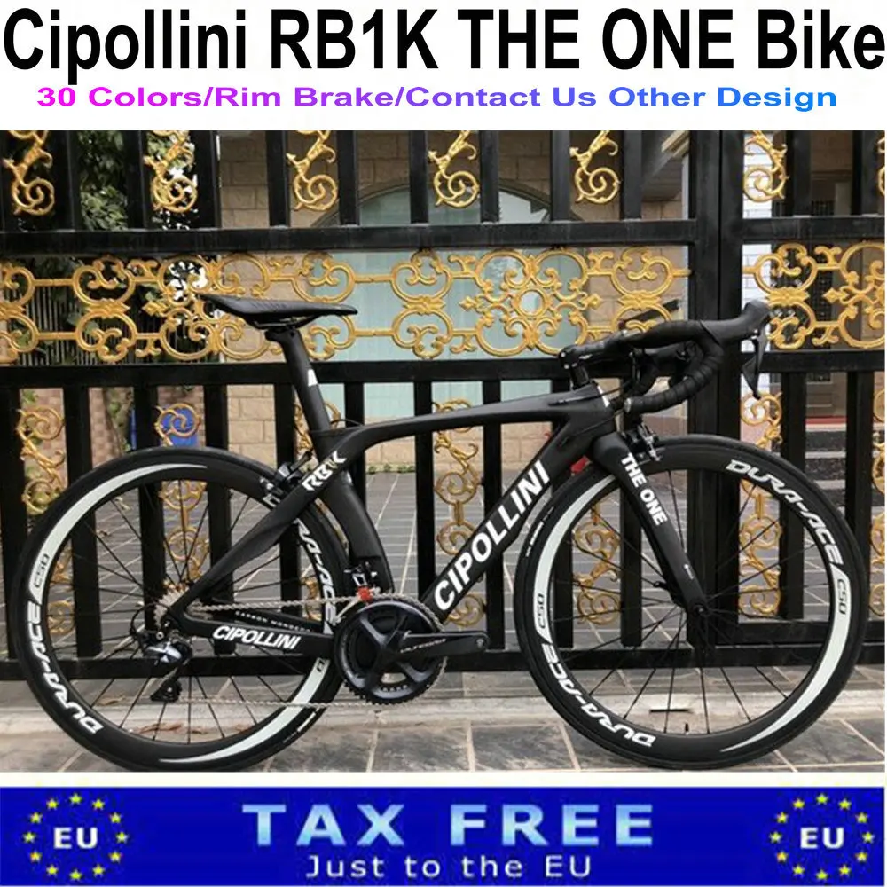 

T1000 Black Cipollini RB1K The One Carbon Complete Bike Road Bicycle Matte With R7000 Groupset C50 Carbon Road Wheelset