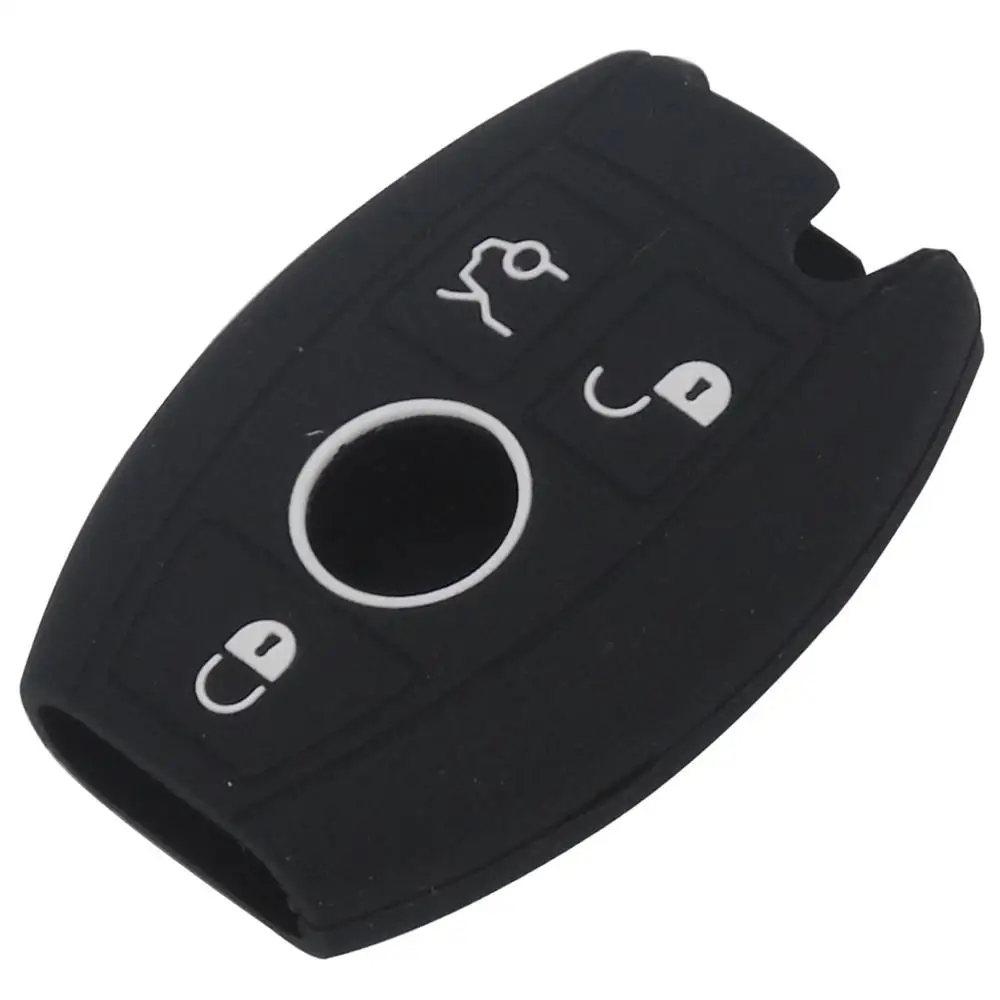 

Силиконовый чехол для ключей от автомобиля jingyuqin для Mercedes Benz W203 W210 W211 AMG W204 C E S CLS CLK CLA SLK SMART A C E S CLASS Classe 3BTN