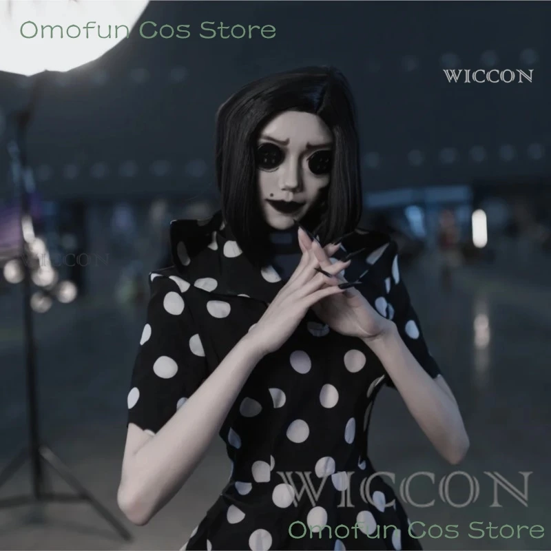 Женский костюм для косплея другой мамы платье на пуговицах с париком и очками