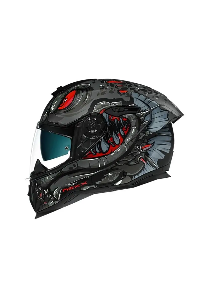 

Matt black-red Sx.100r abik helmet