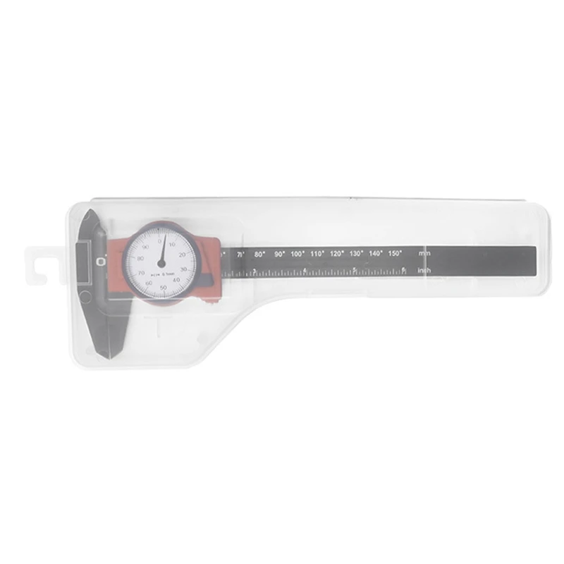 

L69A High Accuracy Vernier Caliper Dial Vernier Caliper Ruler Gauge Professional Measuring Ruler Tool 0-150mm/6inches Durable