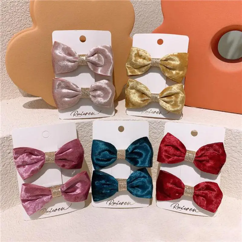 

2 Piece/set Velvet Hair Clips Hair Pins For Girls Hair Accessories Children Hair Grips Barrettes Kids Hair Wear Headdress