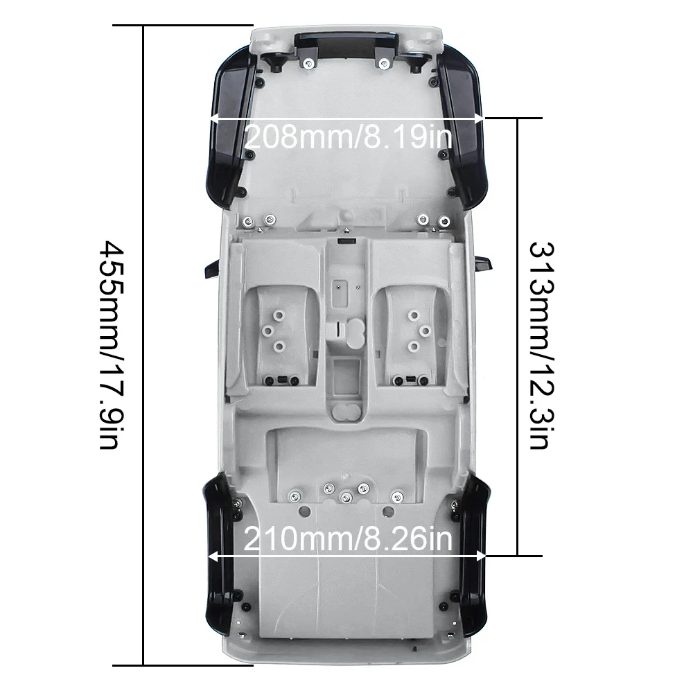 Несобранный комплект INJORA 313 мм Колесная база кабриолет Корпус кузова для 1/10 RC