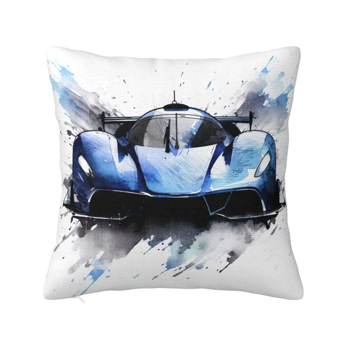 

Dazzling Sports Car Pillow Case Hyper Artistic Ink Drawing Decorative Polyester Pillowcase Travel Zipper Summer Cover