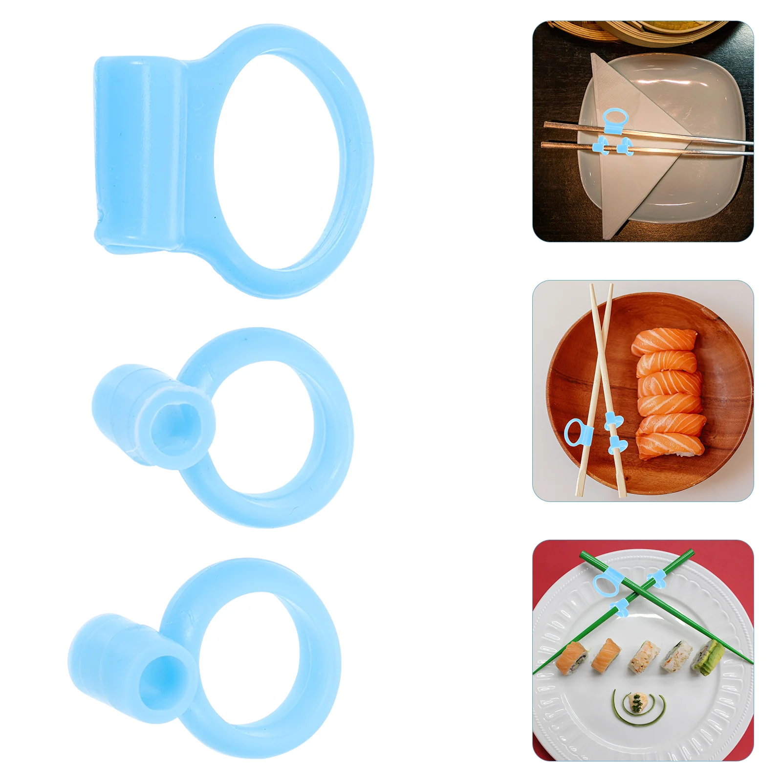

18 Pcs Kids Chopsticks Learning Ring Silicone Training Chopstick Helper Rings