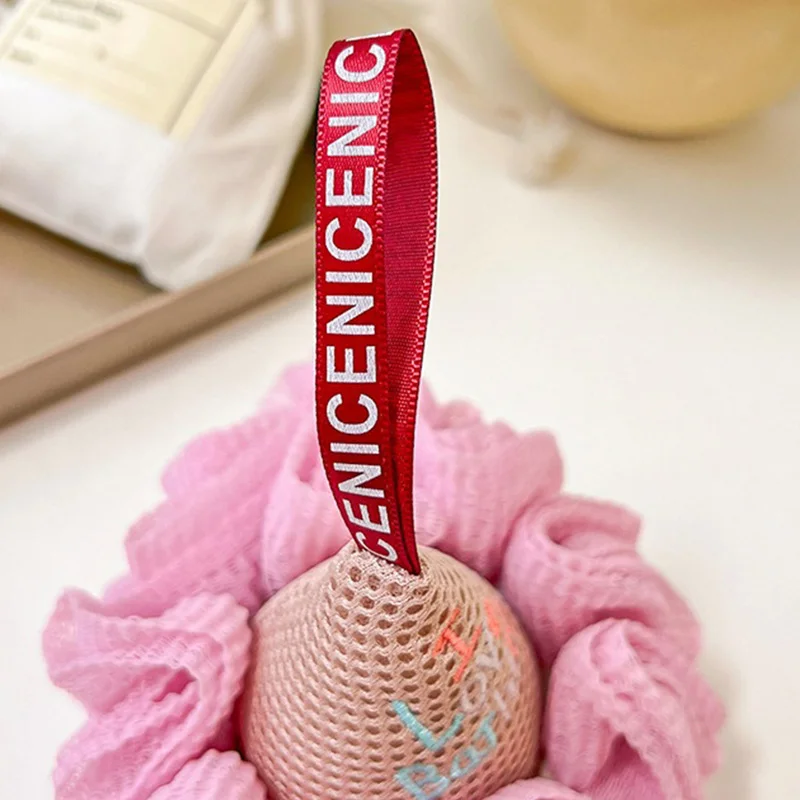 Сетчатая губка для ванны с шариками мороженого нейлоновая щетка чистки душа