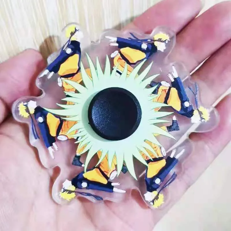 Anime Figure Naruto Running Uzumaki Sasuke Jiraiy Dragon Ball Z Guko Spinner Adult Children Relieve Stress Fidget Toys Kids Toy |