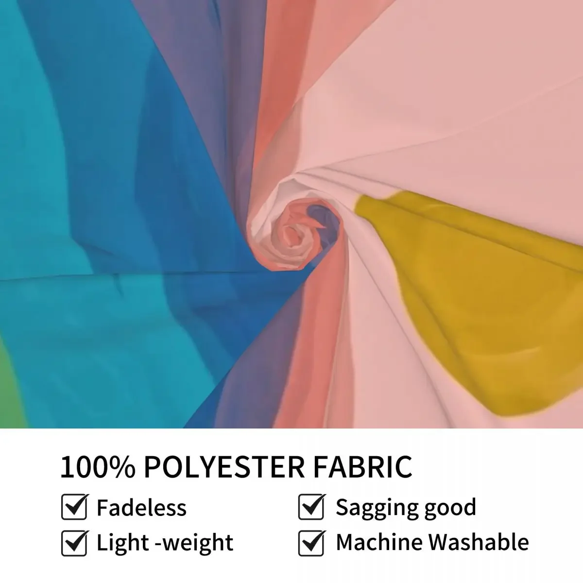 Счастливый цвет горный пейзаж - абстрактная художественная живопись гобелен