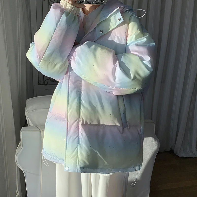 Winter Jacket Men Warm Fashion Casual Thickened Down Jacket Men Streetwear Korean Loose Hooded Short Coat Mens Parker Clothes